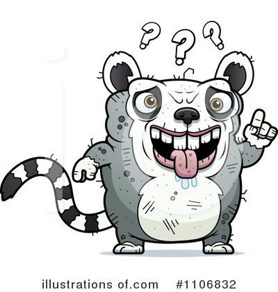 Royalty-Free (RF) Ugly Lemur Clipart Illustration by Cory Thoman - Stock Sample #1106832
