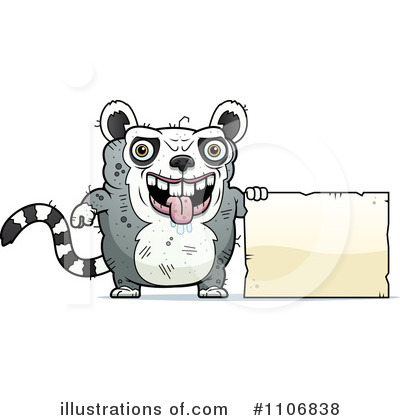 Royalty-Free (RF) Ugly Lemur Clipart Illustration by Cory Thoman - Stock Sample #1106838