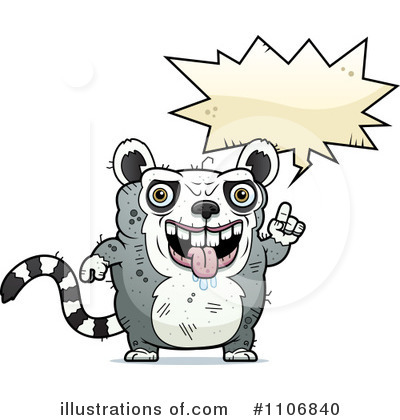 Royalty-Free (RF) Ugly Lemur Clipart Illustration by Cory Thoman - Stock Sample #1106840
