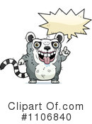Ugly Lemur Clipart #1106840 by Cory Thoman