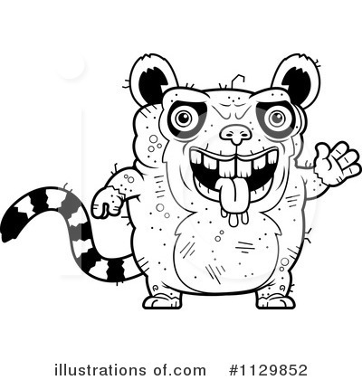Royalty-Free (RF) Ugly Lemur Clipart Illustration by Cory Thoman - Stock Sample #1129852
