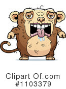 Ugly Monkey Clipart #1103379 by Cory Thoman