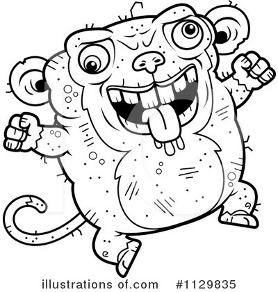 Royalty-Free (RF) Ugly Monkey Clipart Illustration by Cory Thoman - Stock Sample #1129835