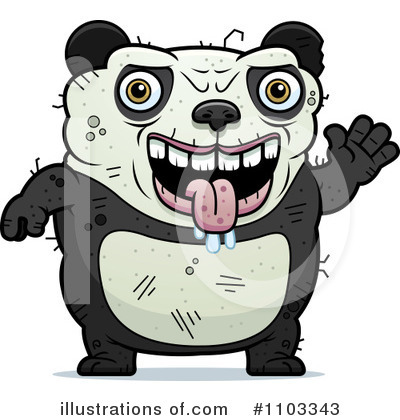 Royalty-Free (RF) Ugly Panda Clipart Illustration by Cory Thoman - Stock Sample #1103343