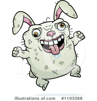 Royalty-Free (RF) Ugly Rabbit Clipart Illustration by Cory Thoman - Stock Sample #1103368