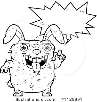 Royalty-Free (RF) Ugly Rabbit Clipart Illustration by Cory Thoman - Stock Sample #1129891