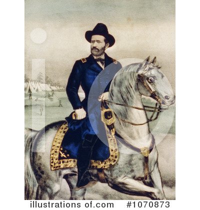 Royalty-Free (RF) Ulysses S Grant Clipart Illustration by JVPD - Stock Sample #1070873