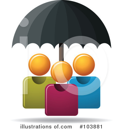 Royalty-Free (RF) Umbrella Clipart Illustration by Qiun - Stock Sample #103881