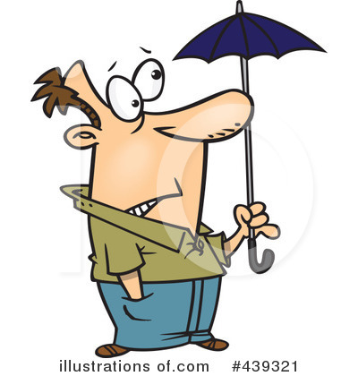 Royalty-Free (RF) Umbrella Clipart Illustration by toonaday - Stock Sample #439321