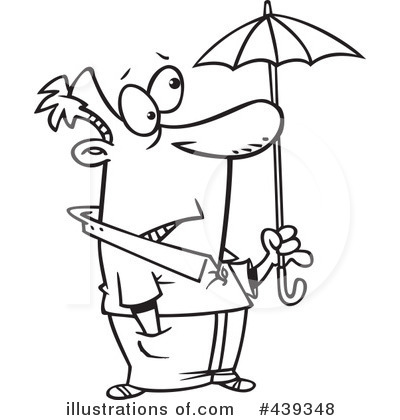 Royalty-Free (RF) Umbrella Clipart Illustration by toonaday - Stock Sample #439348