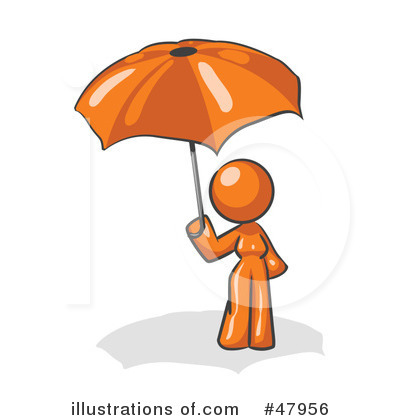 Royalty-Free (RF) Umbrella Clipart Illustration by Leo Blanchette - Stock Sample #47956
