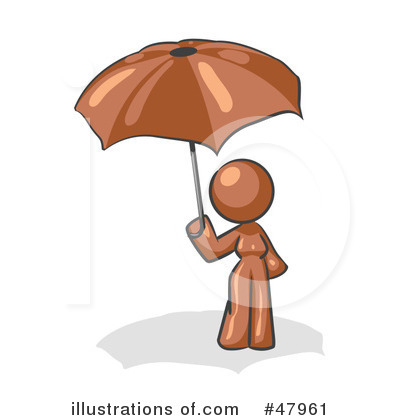Royalty-Free (RF) Umbrella Clipart Illustration by Leo Blanchette - Stock Sample #47961