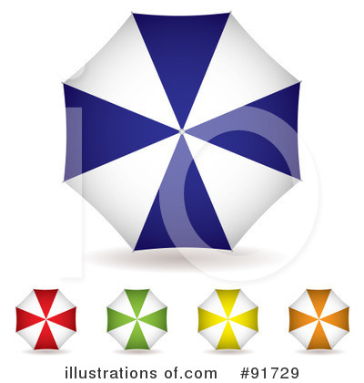 Royalty-Free (RF) Umbrella Clipart Illustration by michaeltravers - Stock Sample #91729