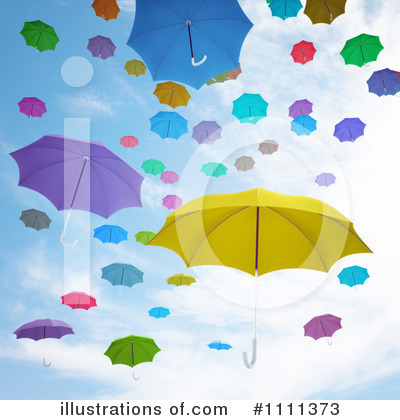 Royalty-Free (RF) Umbrellas Clipart Illustration by Mopic - Stock Sample #1111373