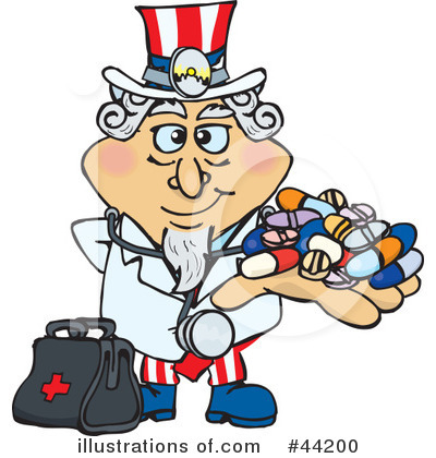 United States Clipart #44200 by Dennis Holmes Designs
