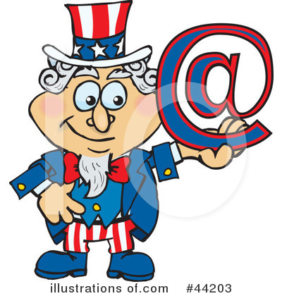 United States Clipart #44203 by Dennis Holmes Designs