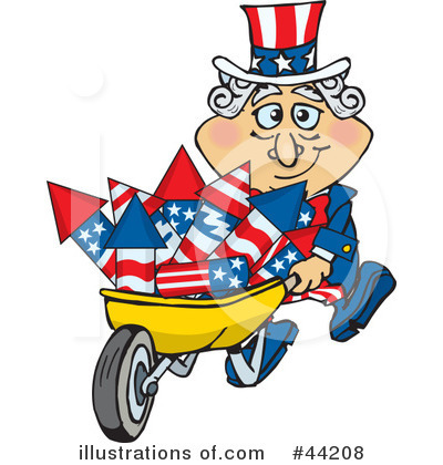 Wheelbarrow Clipart #44208 by Dennis Holmes Designs