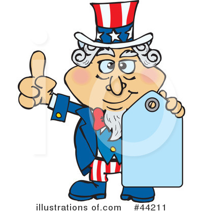United States Clipart #44211 by Dennis Holmes Designs