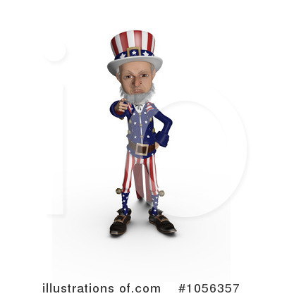 Royalty-Free (RF) Uncle Sam Clipart Illustration by Michael Schmeling - Stock Sample #1056357