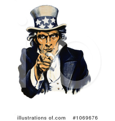 Royalty-Free (RF) Uncle Sam Clipart Illustration by JVPD - Stock Sample #1069676