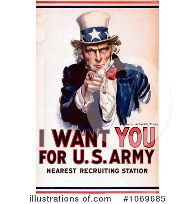 Royalty-Free (RF) Uncle Sam Clipart Illustration by JVPD - Stock Sample #1069685