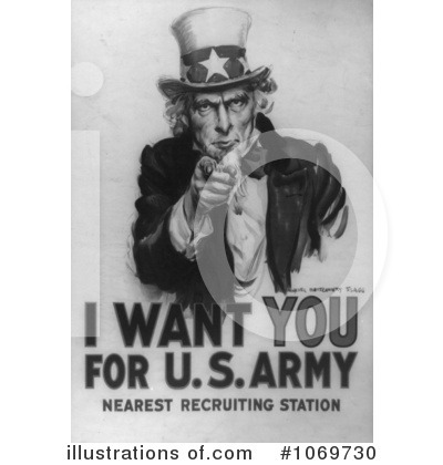 Royalty-Free (RF) Uncle Sam Clipart Illustration by JVPD - Stock Sample #1069730