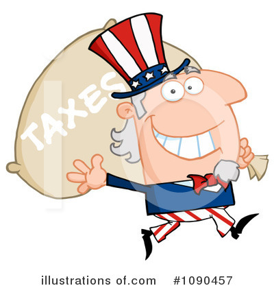 Royalty-Free (RF) Uncle Sam Clipart Illustration by Hit Toon - Stock Sample #1090457