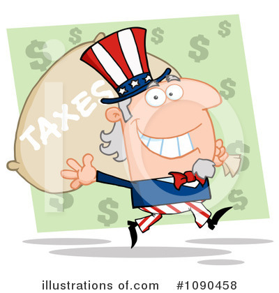 Royalty-Free (RF) Uncle Sam Clipart Illustration by Hit Toon - Stock Sample #1090458