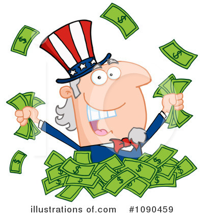Royalty-Free (RF) Uncle Sam Clipart Illustration by Hit Toon - Stock Sample #1090459
