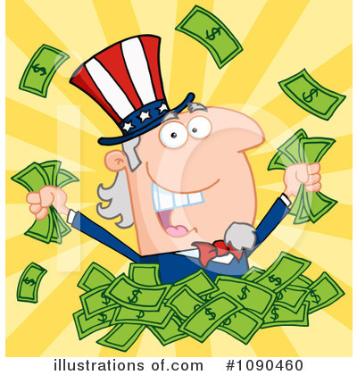 Royalty-Free (RF) Uncle Sam Clipart Illustration by Hit Toon - Stock Sample #1090460