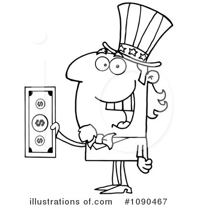 Royalty-Free (RF) Uncle Sam Clipart Illustration by Hit Toon - Stock Sample #1090467