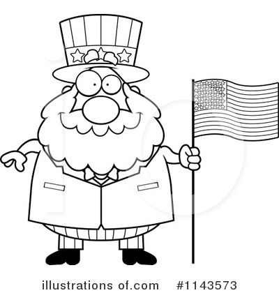 American Flag Clipart #1143573 by Cory Thoman