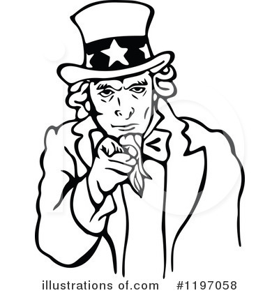 Royalty-Free (RF) Uncle Sam Clipart Illustration by Prawny - Stock Sample #1197058