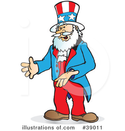 Royalty-Free (RF) Uncle Sam Clipart Illustration by Snowy - Stock Sample #39011