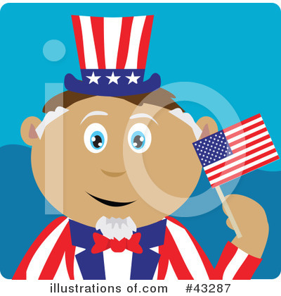 Royalty-Free (RF) Uncle Sam Clipart Illustration by Dennis Holmes Designs - Stock Sample #43287