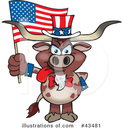 Cow Clipart #43481 by Dennis Holmes Designs