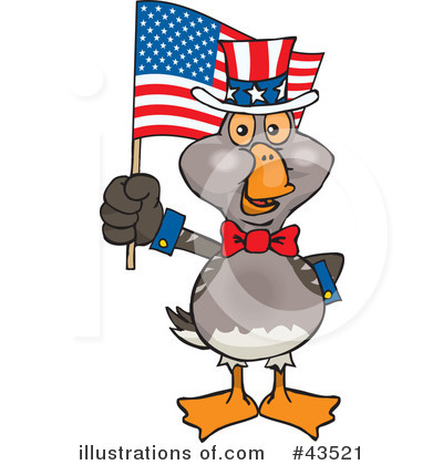 Goose Clipart #43521 by Dennis Holmes Designs