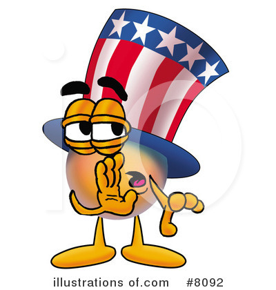 Uncle Sam Character Clipart #8092 by Mascot Junction