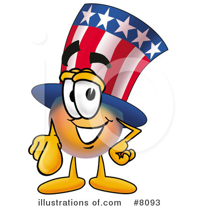 Royalty-Free (RF) Uncle Sam Clipart Illustration by Mascot Junction - Stock Sample #8093