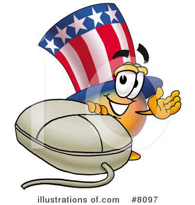 Royalty-Free (RF) Uncle Sam Clipart Illustration by Mascot Junction - Stock Sample #8097
