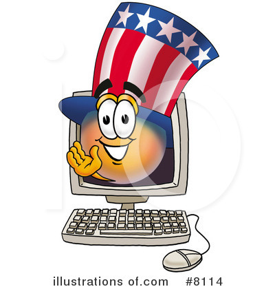 Uncle Sam Character Clipart #8114 by Mascot Junction