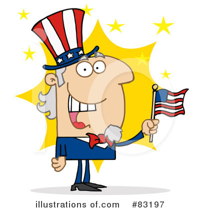Royalty-Free (RF) Uncle Sam Clipart Illustration by Hit Toon - Stock Sample #83197