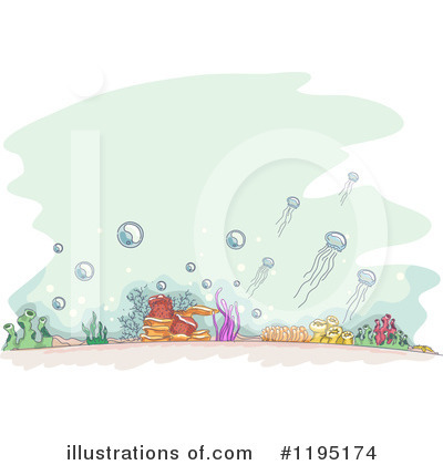 Jellyfish Clipart #1195174 by BNP Design Studio