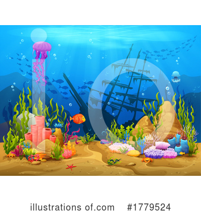 Sunken Ship Clipart #1779524 by Vector Tradition SM