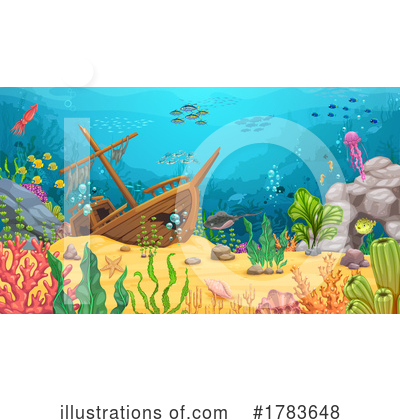 Sunken Ship Clipart #1783648 by Vector Tradition SM