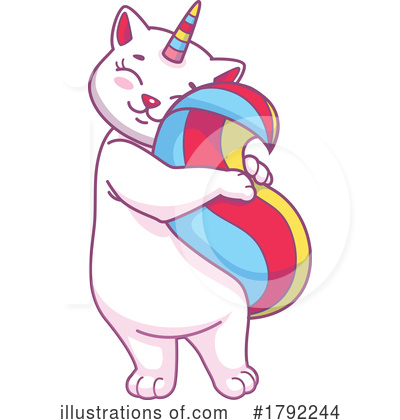 Royalty-Free (RF) Unicorn Cat Clipart Illustration by Vector Tradition SM - Stock Sample #1792244