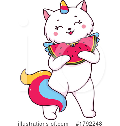 Royalty-Free (RF) Unicorn Cat Clipart Illustration by Vector Tradition SM - Stock Sample #1792248