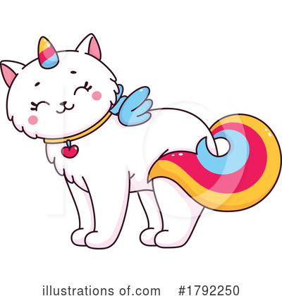 Royalty-Free (RF) Unicorn Cat Clipart Illustration by Vector Tradition SM - Stock Sample #1792250