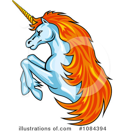 Royalty-Free (RF) Unicorn Clipart Illustration by Vector Tradition SM - Stock Sample #1084394
