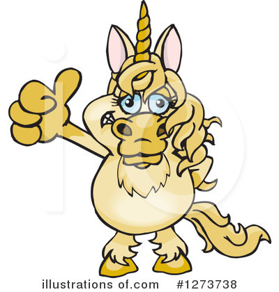 Royalty-Free (RF) Unicorn Clipart Illustration by Dennis Holmes Designs - Stock Sample #1273738